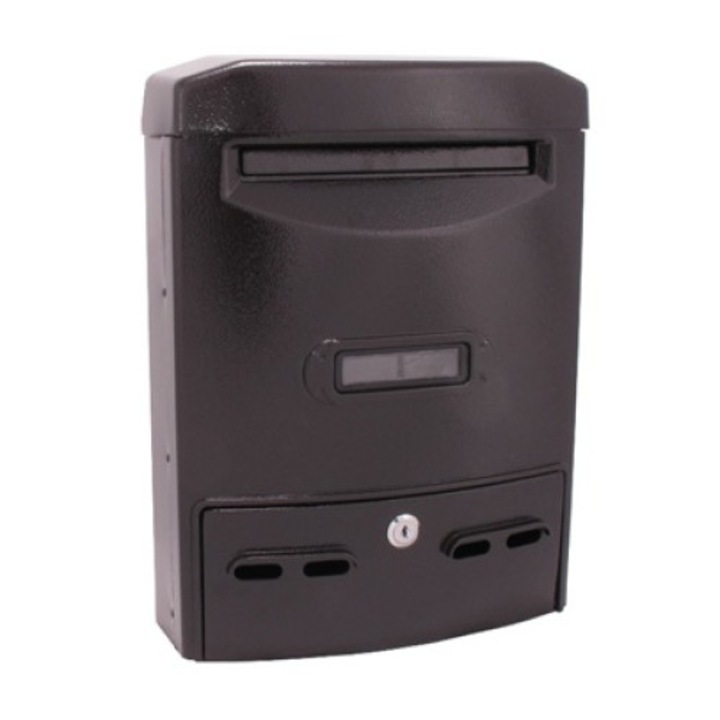 Postaláda névtartóval, álló 29x39 cm, alumínium, barna, MÁTRA