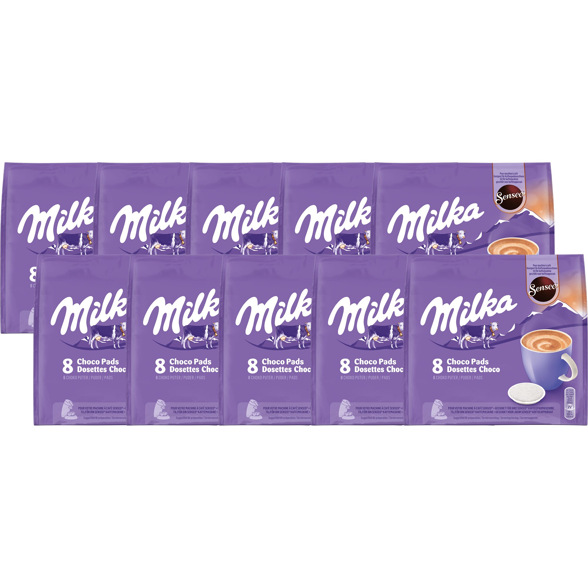Douwe Egberts Senseo Cappuccino Milka kávépárna, 10x 8db eMAG.hu