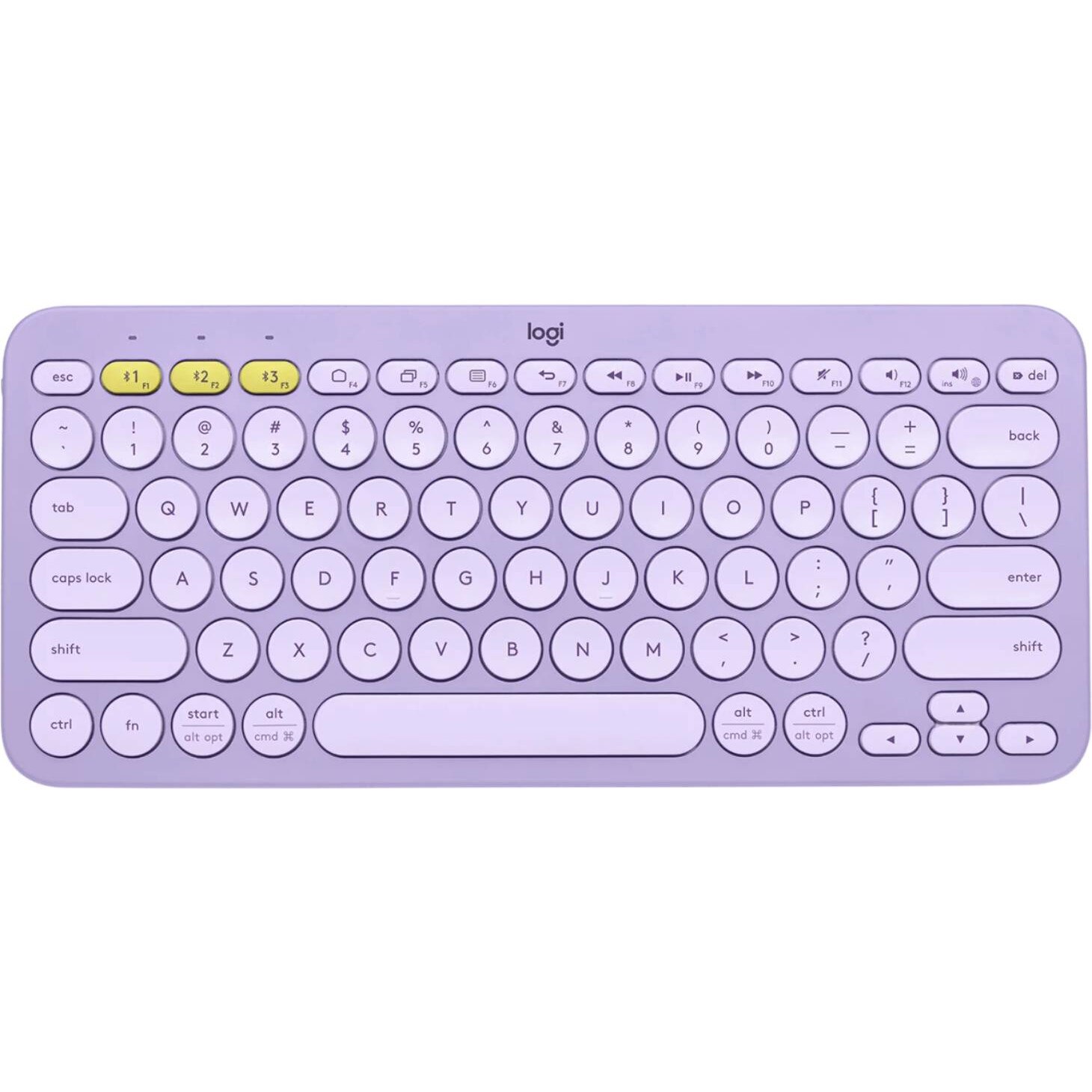 Безжична клавиатура Logitech K380, Лилав, Bluetooth - eMAG.bg