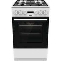 Aragaz combinat Mora K4255CW, 70L, 4 arzatoare pe gaz, clasa energetica D, alb