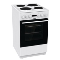 Aragaz electric, Mora, 68L, 4 zone de gatit, Clasa energetica A, Alb