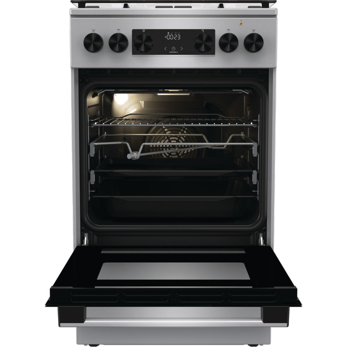 Gorenje GKS5C70XF Kombinált tűzhely, 70L, 4 gázégő, D energiaosztály ...