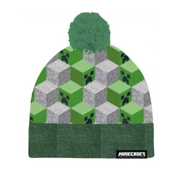 Caciula copii Minecraft Creeper Block