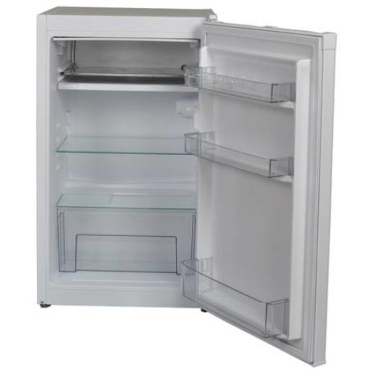 Хладилник, Клас А+, Фризер, 3 рафта на вратичката, Чекмедже за зеленчуци, Обем на хладилника 83 л, Бял