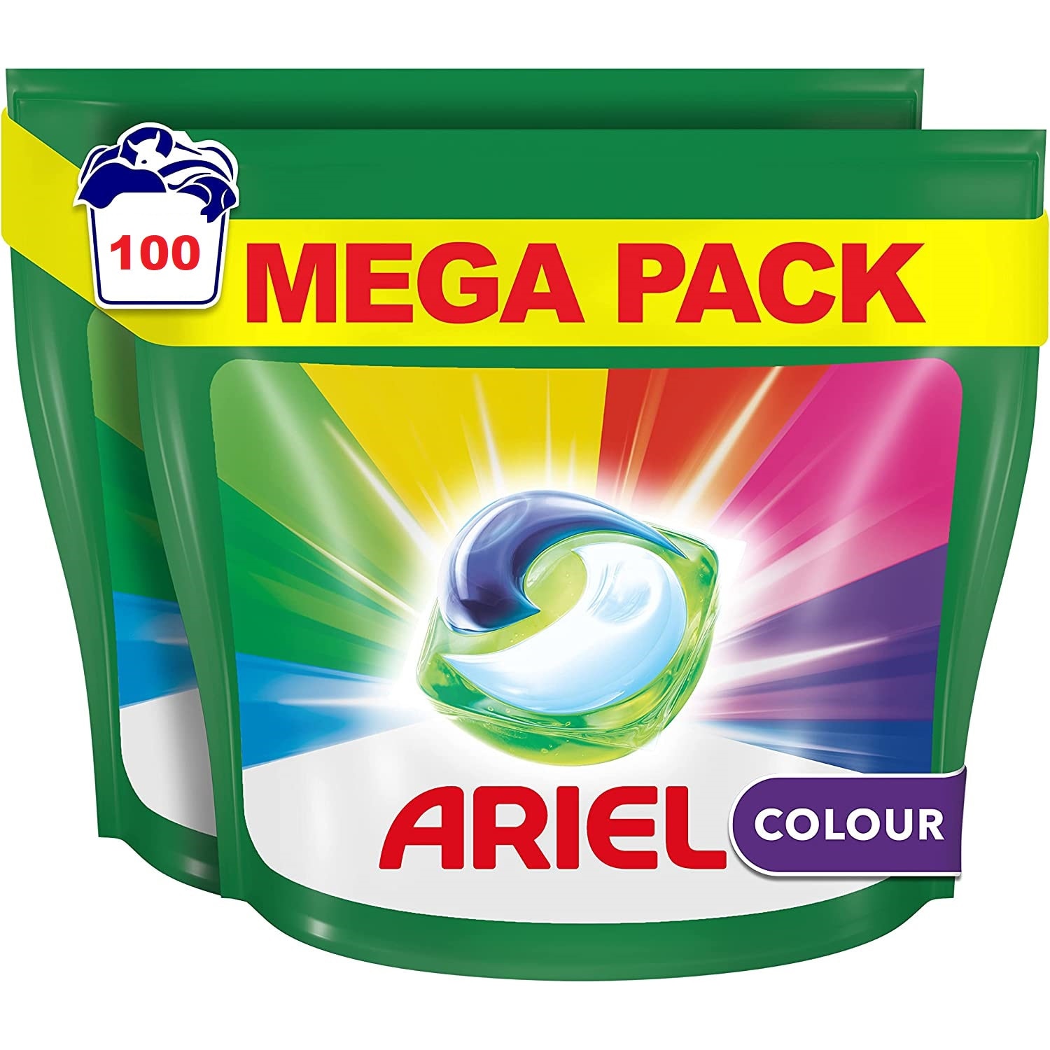 speriat dacă Comun  Set 2 x Detergent rufe automat Ariel All in One Pods Color, 50 capsule, 100  spalari - eMAG.ro
