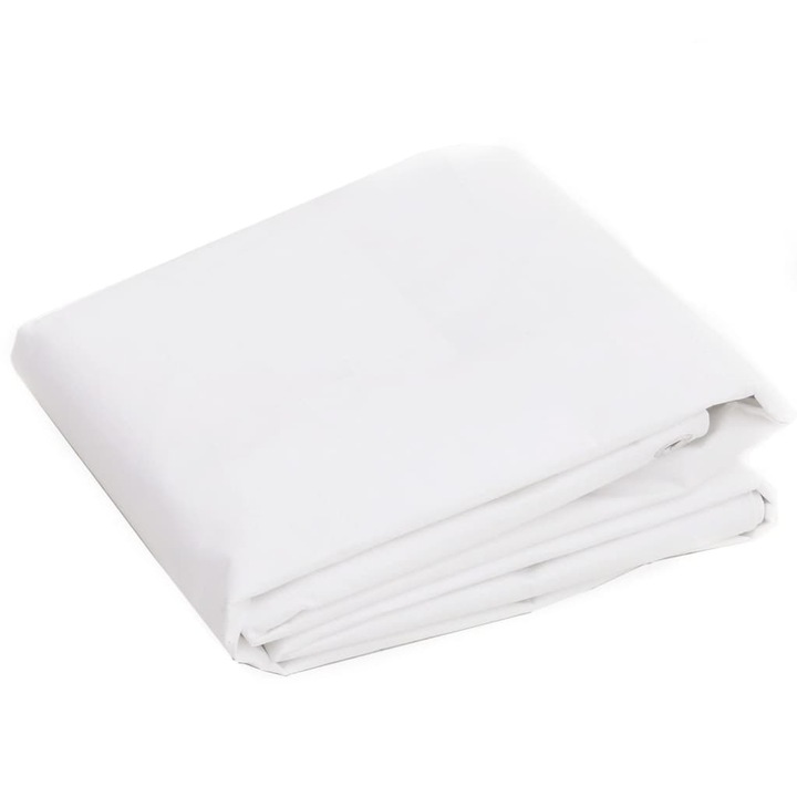 Prelata 260 g/m² vidaXL, alb, 4x5 m, HDPE