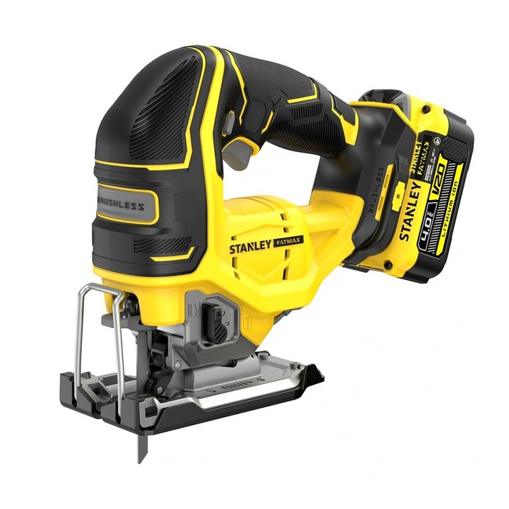 Fierastrau vertical STANLEY FATMAX V20 cu 2 acumulatori 18V 4 Ah si incarcator SFMCS650M2K-QW