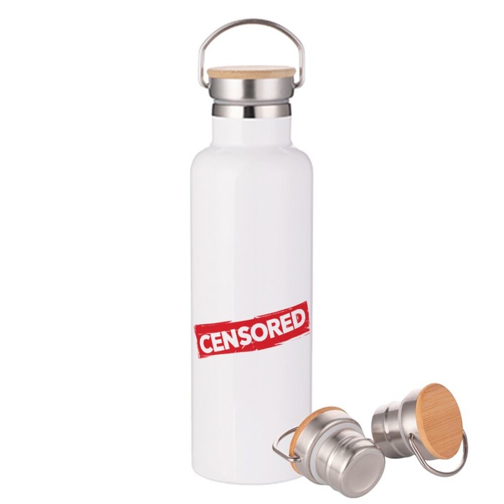 Termos, Otel inoxidabil, Perete dublu, 750 ml, Alb