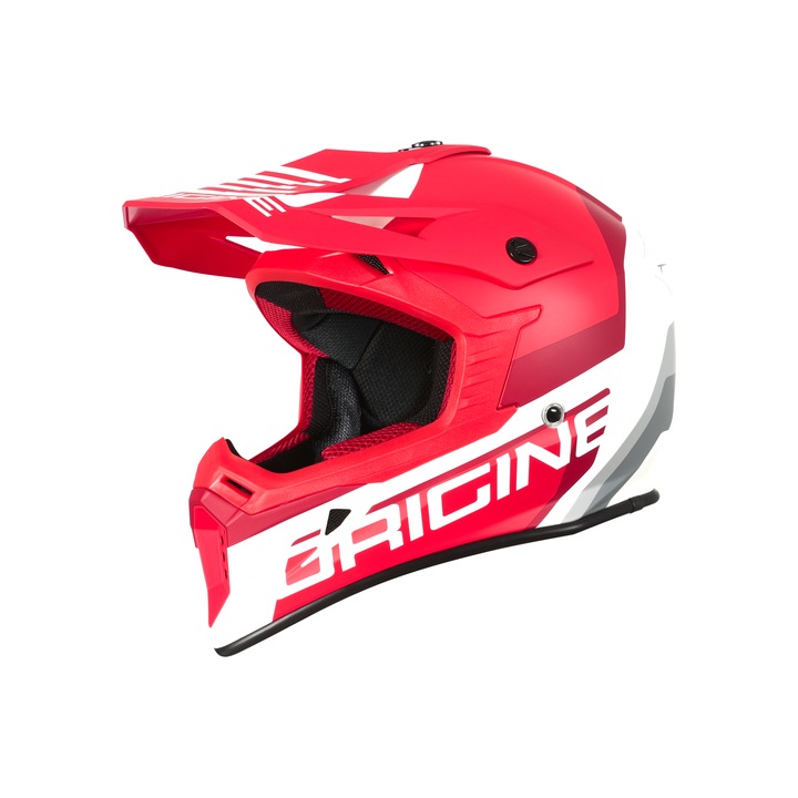 Casca motocross Origine Hero Mx, culoare rosu/alb, marime M