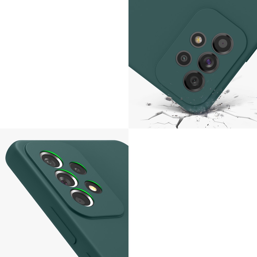 Husa Kwmobile pentru Samsung Galaxy A53 5G, Silicon, Verde, 57835.171