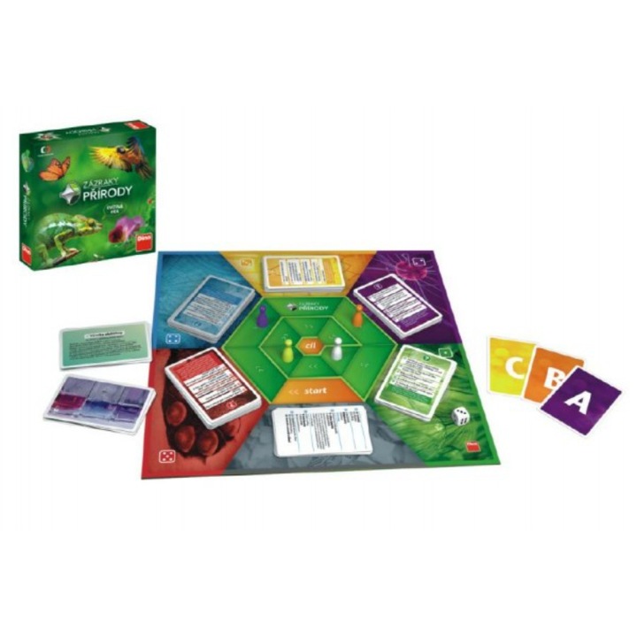 Joc de tip quiz, Dino, 24 x 24 x 5cm, 1044 carti, Joc de familie educativ, Multicolor