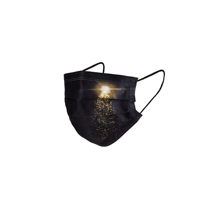 Csillagszórós karácsonyi maszk