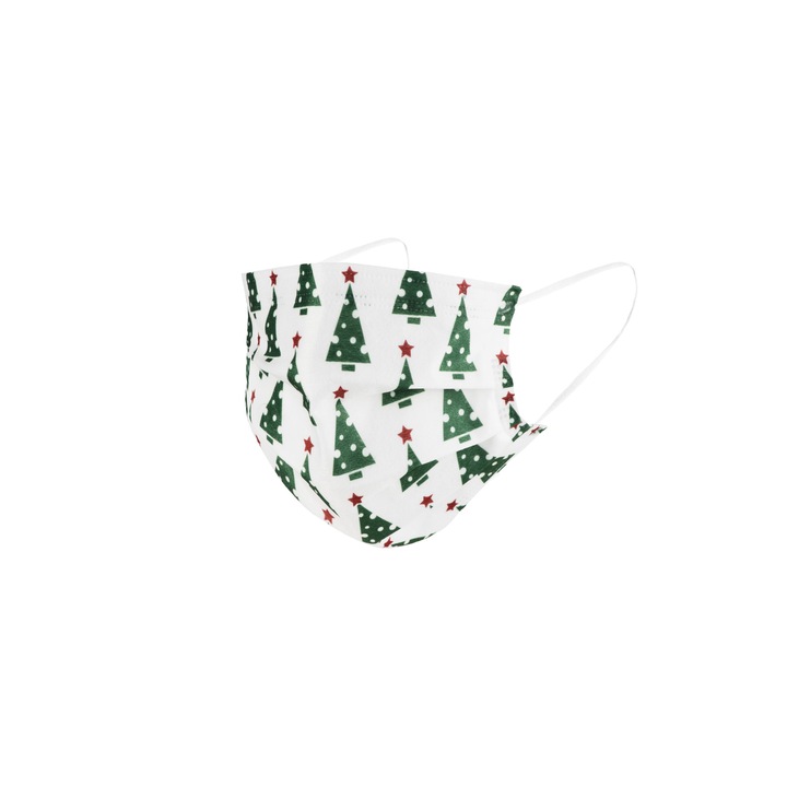 Karácsonyfás karácsonyi maszk