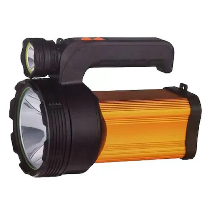 Професионален фенер с акумулаторна батерия 12000 mAh Alainn ®, 100W, USB зареждане, функция Powerbank