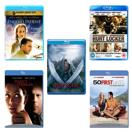 Pachet 5 Filme Blu Ray Mongol Perfect Stranger The English Patient 50 First Dates The Hurt Locker Emag Ro