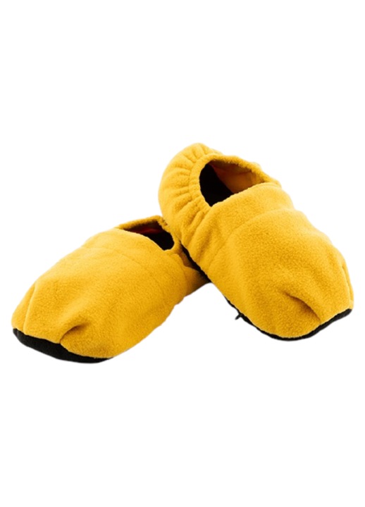 Papuci de Casa cu Incalzire si Talpa din Perle de Lut BellFyd, Galbeni, Unisex, Usor de Curatat