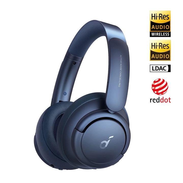 Anker Soundcore Life Q35 Aktív Zajszűrős Vezeték Nélküli Bluetooth High-Res Fejhallgató - Kék