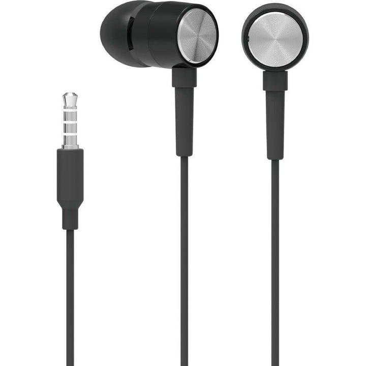 Casti in-ear Akyta casti AC-E018, cu microfon, mov