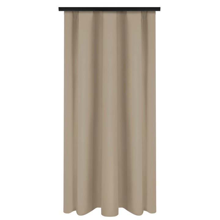 Перде, Voppi, Полиестер, 140x250 см, Кукички, Кафе бежово