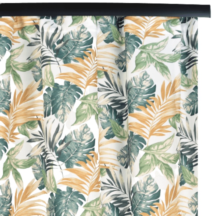 Перде, Voppi, Полиестер, 140x250 см, Кукички, Многоцветно