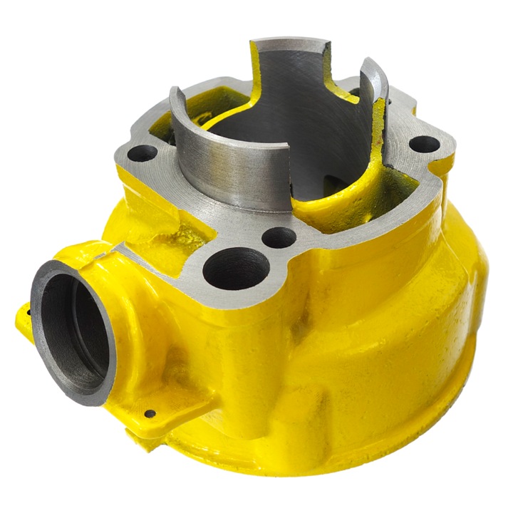 Set motor 17 piese, cilindru si chiuloasa, Minarelli Am6, 80cc, 46.5mm