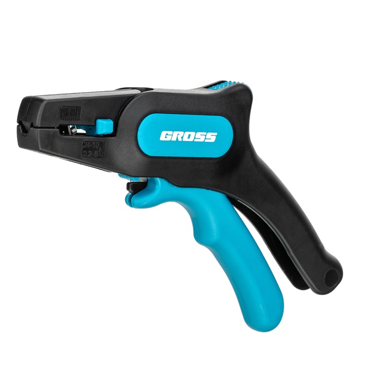 Cleste de sertizare pentru cabluri electrice, 0,2-6 mm2 (10-24 AWG), lama din otel inoxidabil, GROSS