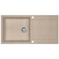 Chiuveta bucatarie EVIDO Cubo XL 6S, compozit granit, finisaj mat, 50x100x20 cm, Bej