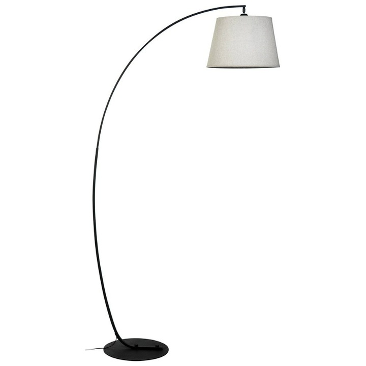 Lampadar, ARlight, Metal/Tesatura, 105x190 cm, Alb/Negru