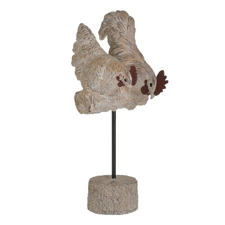 Statueta decorativa Inart, 14 x 11 x 30 cm, Rasina, Bej