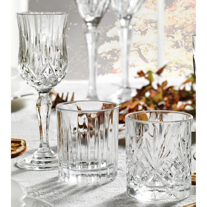 Set 6 pahare cristal lichior, Liberty, 5x6 cm, 70 ml
