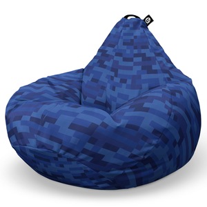 Fotoliu Updeco Puf Bean Bag tip Para XL, impermeabil, indoor/outdoor, sac interior, cu maner, 100 x 85 x 65 cm, Minecraft Apa