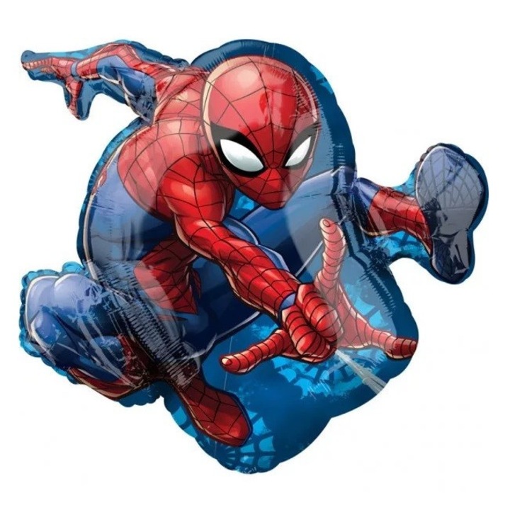 Balon Spiderman, Amscan, Folie, 73 cm, Multicolor