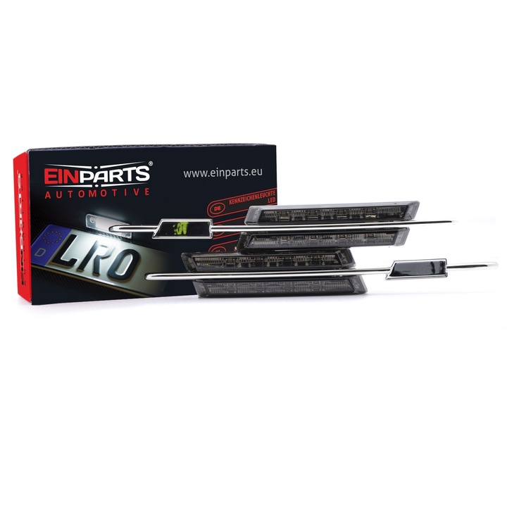 2 db LED oldalsó irányjelző készlet EinParts Automotive BMW E46-hoz, fekete