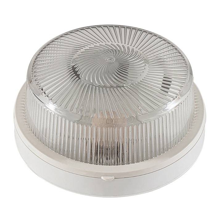 Plafoniera, ARlight, 23 X 9cm, 1 x E27, Alb/Transparent