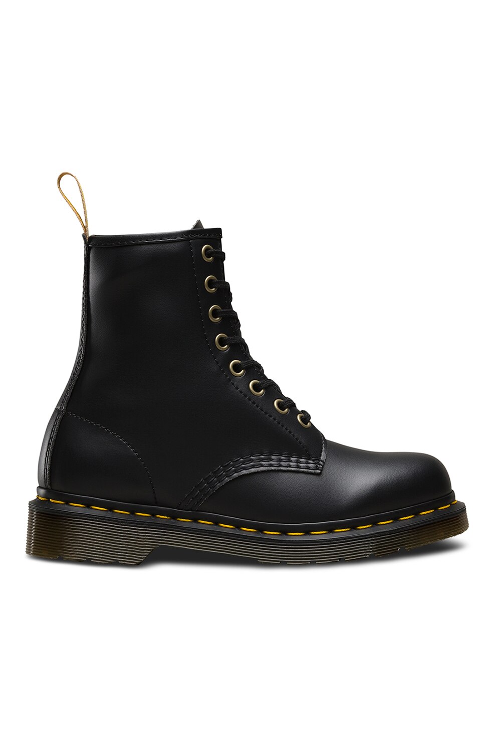 Dr. Martens, Bocanci unisex din piele ecologica, Negru, 6.5