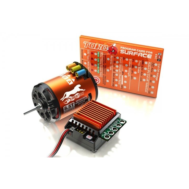 SkyRC Cheetah 1:10 készlet, ESC 60A szabályozó, 8.5T motor, programozókártya