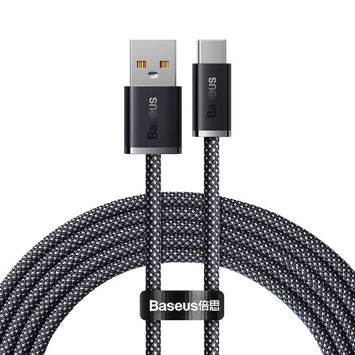 Baseus Dynamic Series USB – USB-C kábel 100W 2m fekete (CALD000716) (CALD000716)