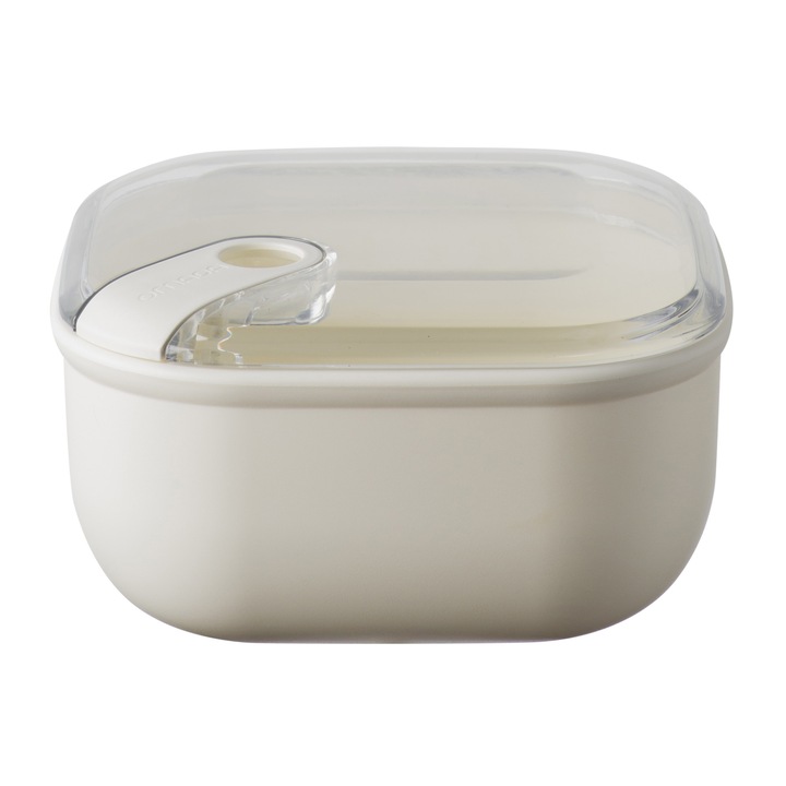 Cutie alimentara patrata mediu Pull Box 16x16x8,7 m.1 lt alb fildes