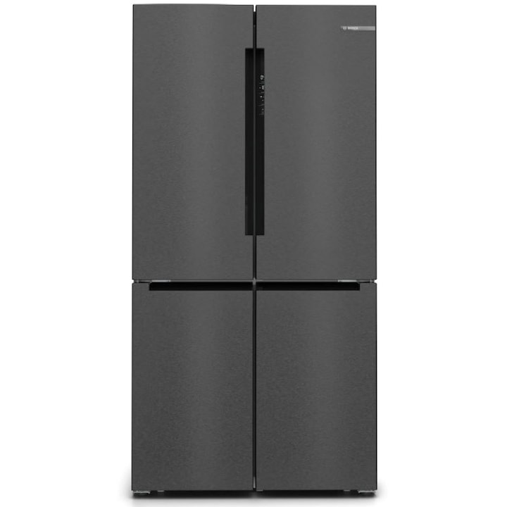 Хладилник с фризер Bosch KFN96AXEA, Multidoor, 605 л, NoFrost, Home Connect, LED осветление, VitaFresh, H 183 см, Черна неръждаема стомана против пръстови отпечатъци
