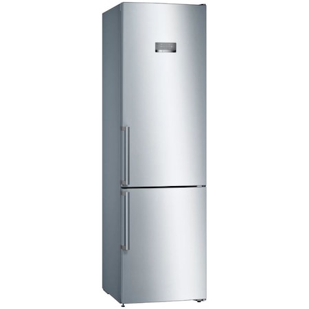Combina frigorifica Bosch KGN397LEQ, 368 l, NoFrost, Clasa E, H 203 cm, Inox AntiAmprenta