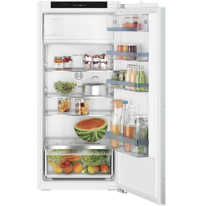 Хладилник за вграждане Bosch KIL42VFE0, 187 л, Клас E, EcoAirflow, LED осветление, FreshSense, С една врата, H 122 см