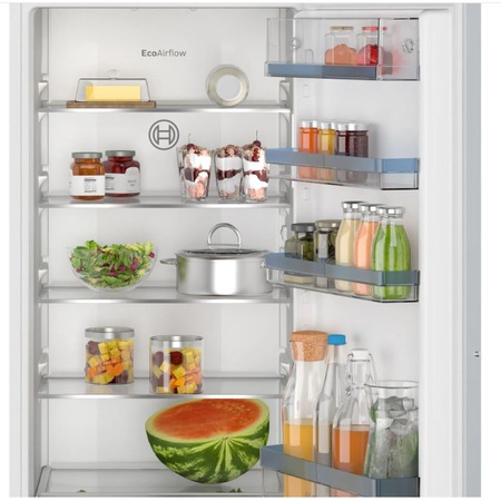 Frigider cu o usa incorporabil Bosch KIR41VFE0, 204 l, EcoAirflow, Iluminare LED, FreshSense, Clasa E, H 122 cm