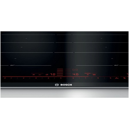 Plita incorporabila Bosch PXY675DC1E, Inductie, 4 zone de gatit, FlexInduction Plus, PerfectFry, 60 cm, Negru