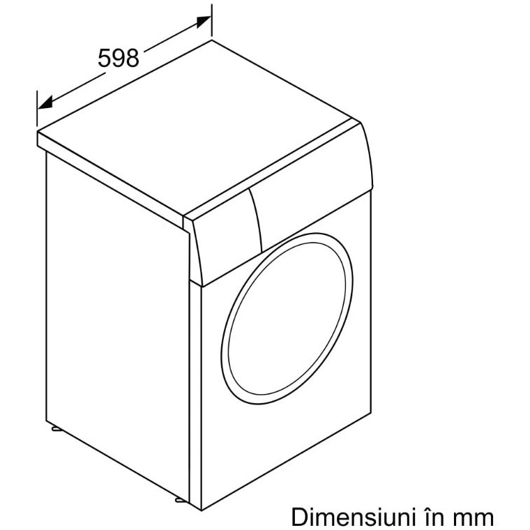 Masina de spalat rufe Bosch WAJ24065BY, 8 kg, 1200 RPM, Motor EcoSilence Drive, Clasa C, Alb