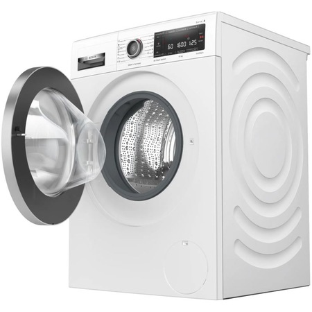 Masina de spalat rufe Bosch WAX32M01BY, 10 kg, 1600 RPM, Motor EcoSilence Drive, 4D Wash System, Home Connect, Clasa B, Alb