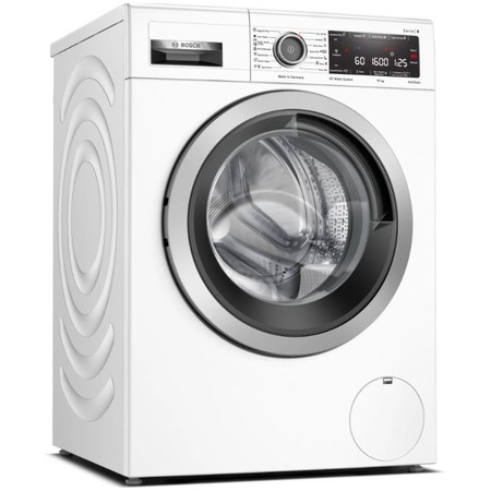 Masina de spalat rufe Bosch WAX32M01BY, 10 kg, 1600 RPM, Motor EcoSilence Drive, 4D Wash System, Home Connect, Clasa B, Alb
