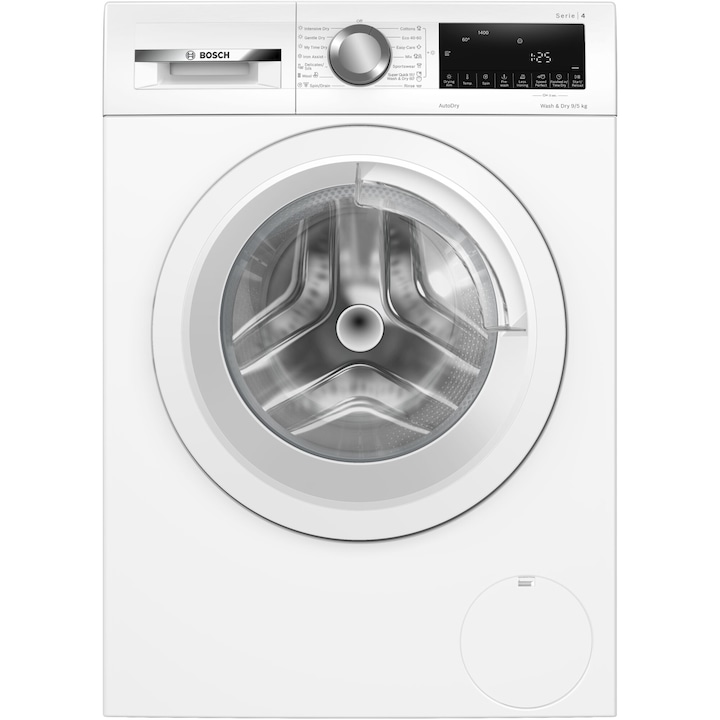 Пералня със сушилня Bosch WNA144V0BY, Пране 9 кг/ Сушене 5 кг, 1400 об/мин, Бяла