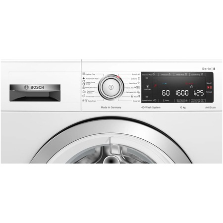 Masina de spalat rufe Bosch WAX32M02BY, 10 kg, 1600 RPM, Motor EcoSilence Drive, AquaStop, Clasa B, Alb