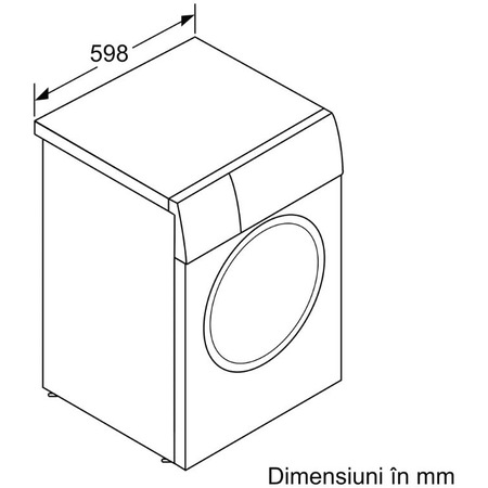 Masina de spalat rufe Bosch WAV28M00BY, 9 kg, 1400 RPM, Motor EcoSilence Drive, 4D Washing System, Clasa A, Alb