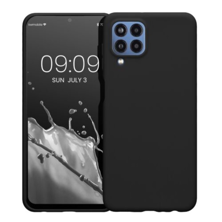 Калъф Kwmobile за Samsung Galaxy M33 5G, силиконов, черен, 57803.01